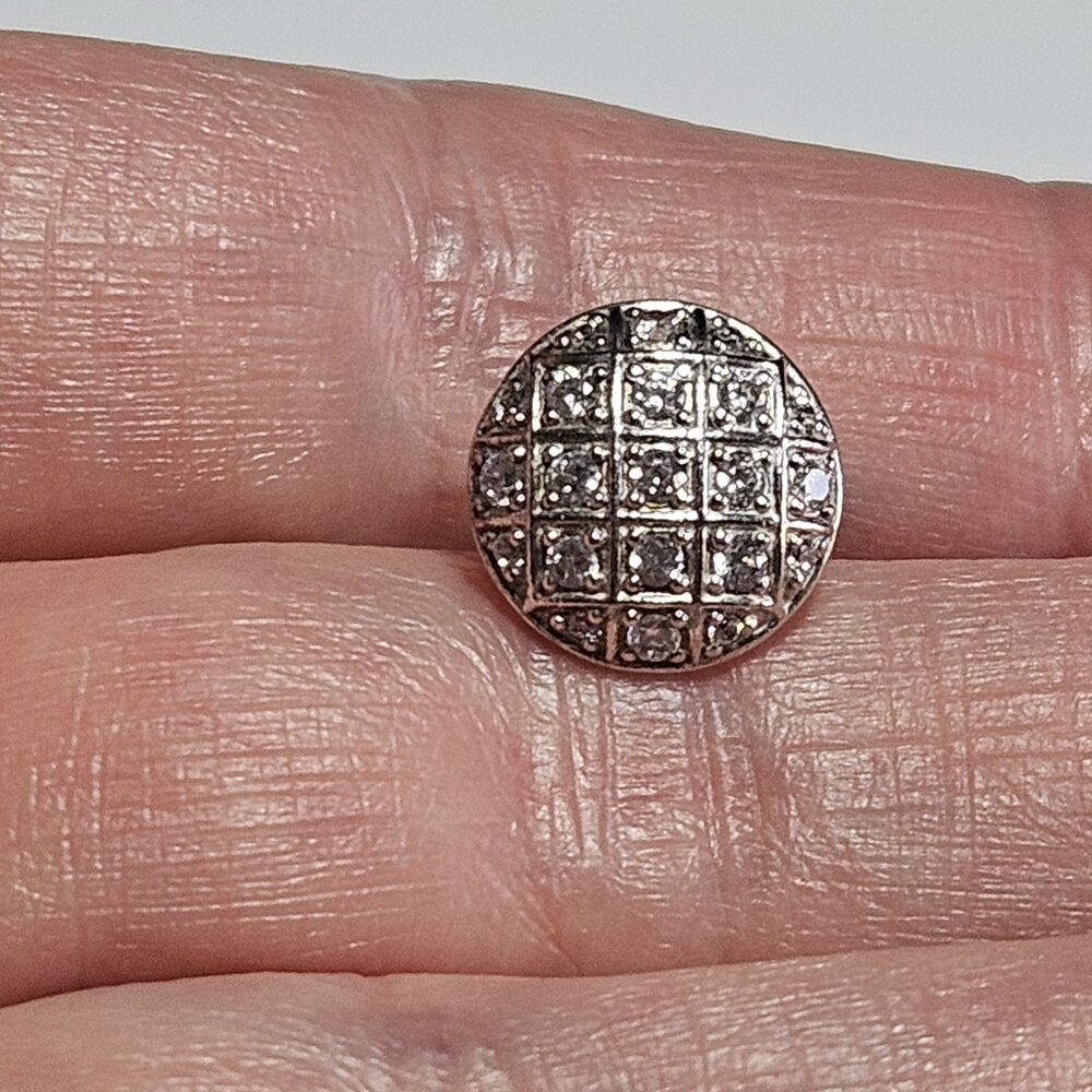 *Sale* Endless Jewelry White Prosper Dome  Sterling Silver Clear Rhine Charm